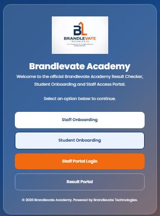 BRCP staff portal login page
