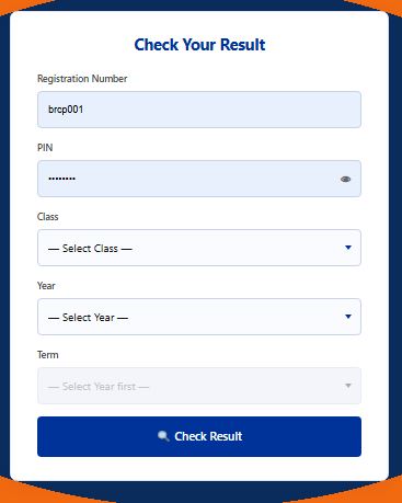 BRCP result checker portal preview